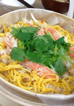 蟹の蒸篭ご飯-レシピのメイン写真
