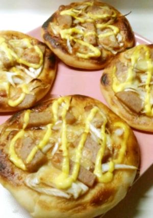 照り焼きスパムピザ-レシピのメイン写真