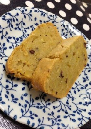 簡単トロけるさつまいも小豆パウンドケーキ-レシピのメイン写真