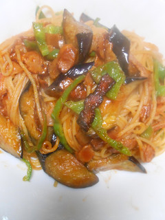 茄子とベーコンのトマトパスタ-レシピのメイン写真