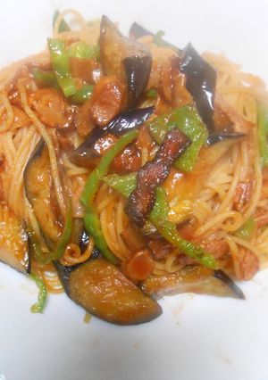 茄子とベーコンのトマトパスタ-レシピのメイン写真