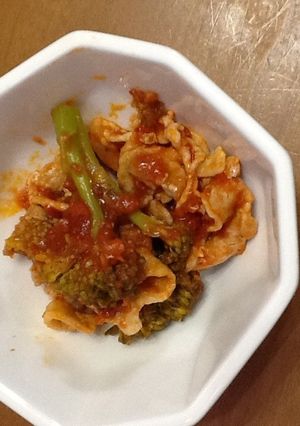 豚肉とブロッコリーのトマトソース炒め-レシピのメイン写真