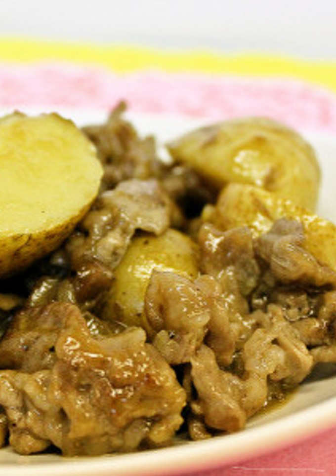 新じゃがと豚肉の煮込み酢炒め-レシピのメイン写真
