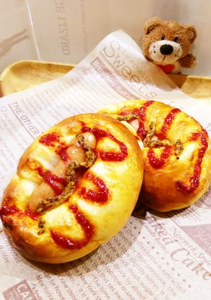 HBほんのりあま〜いウィンナーパン♪-レシピのメイン写真
