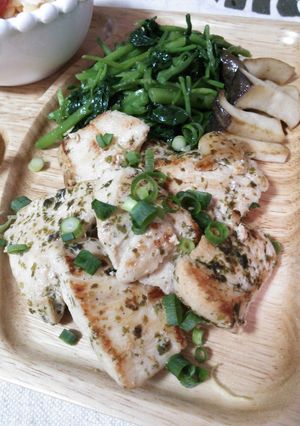 鶏胸肉*のり塩バター焼き-レシピのメイン写真