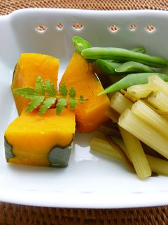 ふきとかぼちゃの煮物-レシピのメイン写真
