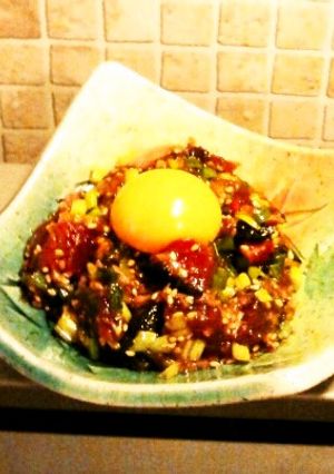☆カツオのユッケ☆-レシピのメイン写真