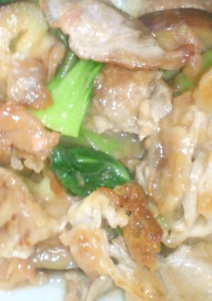 豚肉とナスの梅焼き-レシピのメイン写真
