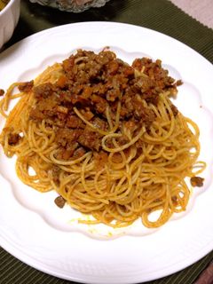 ミートソーススパゲティ-レシピのメイン写真