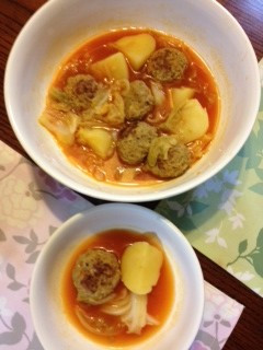 カレー肉団子のトマトスープ-レシピのメイン写真