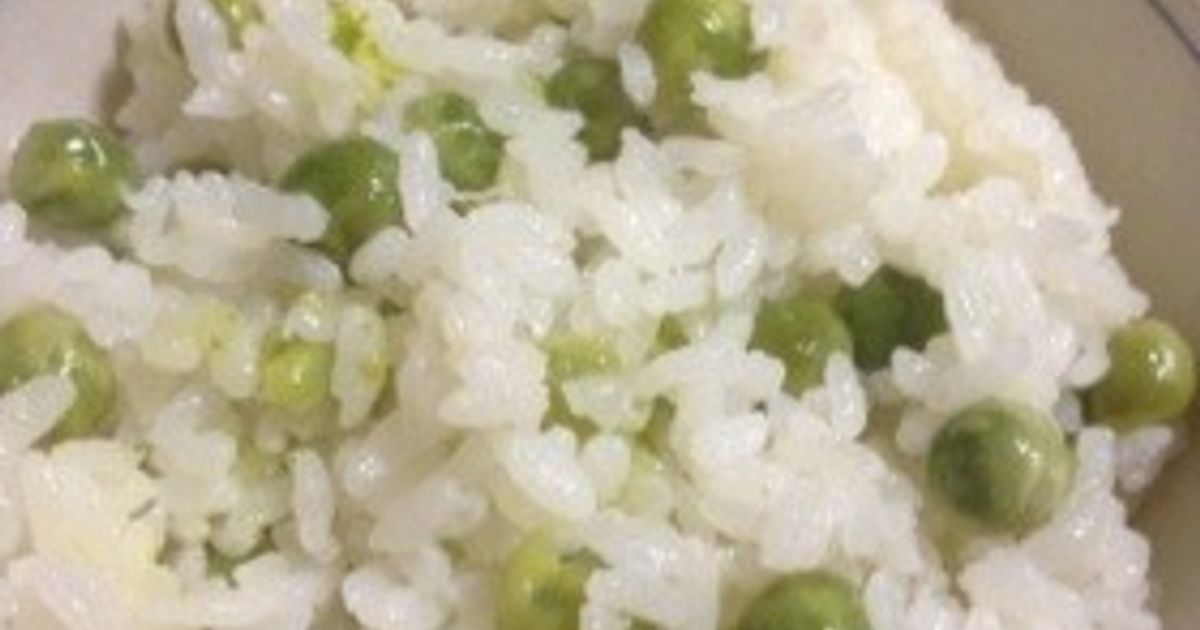 グリーンピースご飯（豆ご飯） by miharun327 【クックパッド】 簡単