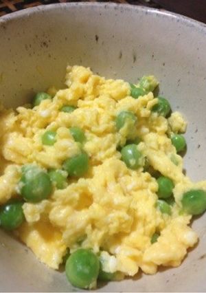 グリーンピースの卵とじ-レシピのメイン写真