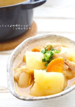 とろとろ♪味噌肉じゃが-レシピのメイン写真