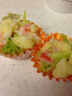 ☆お弁当の一品☆ポテトとカニカマのサラダ-レシピのメイン写真