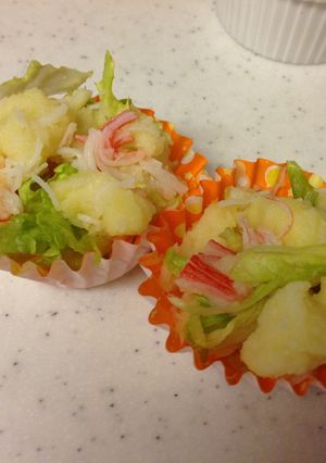 ☆お弁当の一品☆ポテトとカニカマのサラダ-レシピのメイン写真