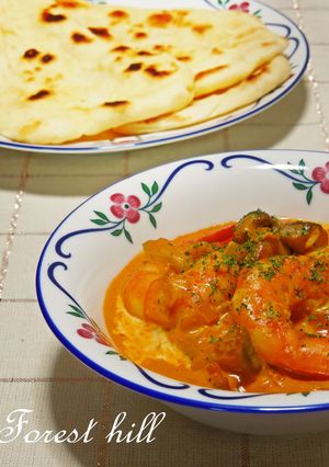 海老とキノコのクリーム風味カレー-レシピのメイン写真