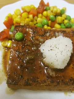美味♪厚揚げステーキわさびじょうゆ風味-レシピのメイン写真