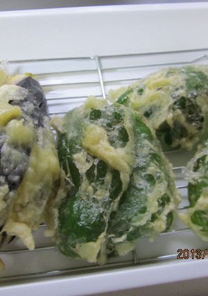 ピーマンと茄子の天麩羅-レシピのメイン写真