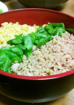 鶏そぼろ丼-レシピのメイン写真