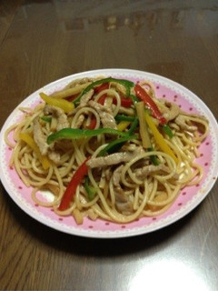 筍大好き♪青椒肉絲パスタ-レシピのメイン写真