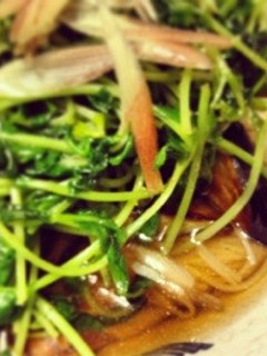 超簡単♡揚げ焼き茄子と豆苗の素麺-レシピのメイン写真
