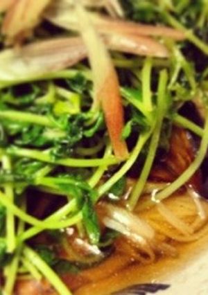 超簡単♡揚げ焼き茄子と豆苗の素麺-レシピのメイン写真
