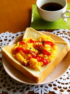 朝食トースト☆スクランブルエッグトースト-レシピのメイン写真