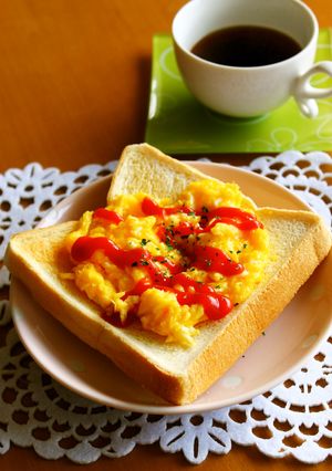 朝食トースト☆スクランブルエッグトースト-レシピのメイン写真