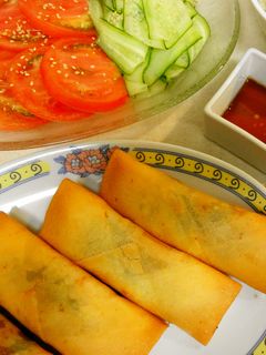 *簡単*鶏むね肉のチーズ入り春巻き*-レシピのメイン写真