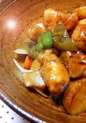 鶏肉で☆酢豚風炒め-レシピのメイン写真