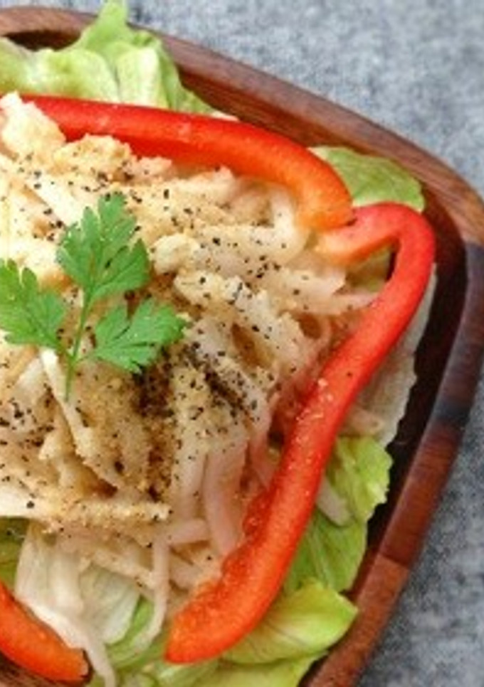 帆立缶で♪帆立と大根のわさびマヨサラダ-レシピのメイン写真