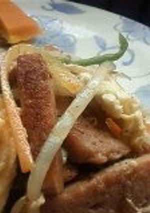 スパムと緑黄色野菜の卵炒め-レシピのメイン写真