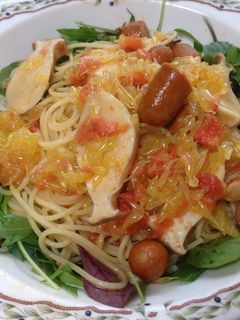 甘夏とトマトのパスタ-レシピのメイン写真