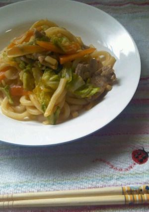 ピリ辛焼きうどん-レシピのメイン写真