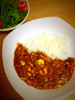 発芽大豆とひき肉のドライカレー風-レシピのメイン写真