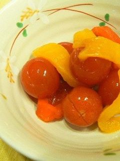 ミニトマトとパプリカのハニーレモンマリネ-レシピのメイン写真