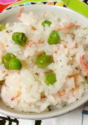 優しい色のピースご飯♪-レシピのメイン写真