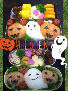 ハロウィン 簡単弁当 キャラ弁 秋の遠足-レシピのメイン写真