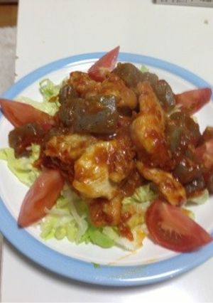 ☆鶏ムネ肉とこんにゃくのチリソース☆-レシピのメイン写真