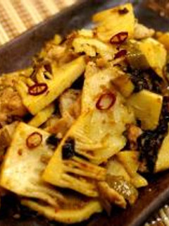★おつまみにも!からし高菜と豚肉の炒め★-レシピのメイン写真