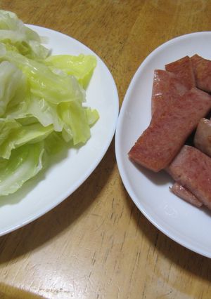 春キャベツのスパム巻き-レシピのメイン写真