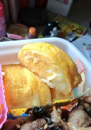 チーズ入り卵焼き お弁当にも(・ω・)ノ-レシピのメイン写真