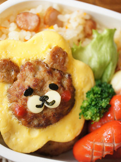 キャラ弁*ハンバーグでライオンくん*-レシピのメイン写真