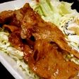 ニンニクが主張している豚肉のしょうが焼き