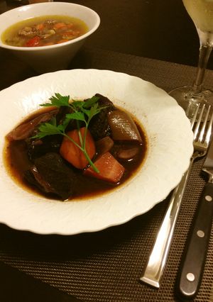 本格☆極旨！牛ほほ肉の赤ワイン煮-レシピのメイン写真