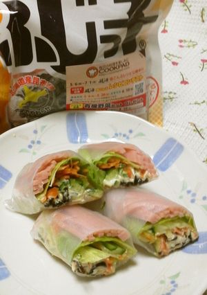 塩昆布＆クリチで味わう生春巻き-レシピのメイン写真
