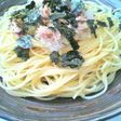ツナとみぞれの和風冷製パスタ