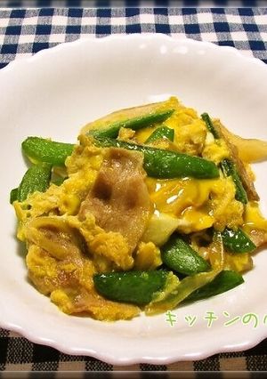 今が旬！スナップエンドウの玉子とじ-レシピのメイン写真