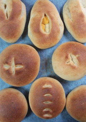 HBでコーンスープとチーズのプチパン-レシピのメイン写真