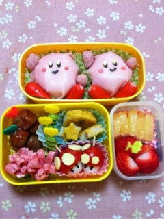 遠足お弁当 星のカービィ キャラ弁-レシピのメイン写真